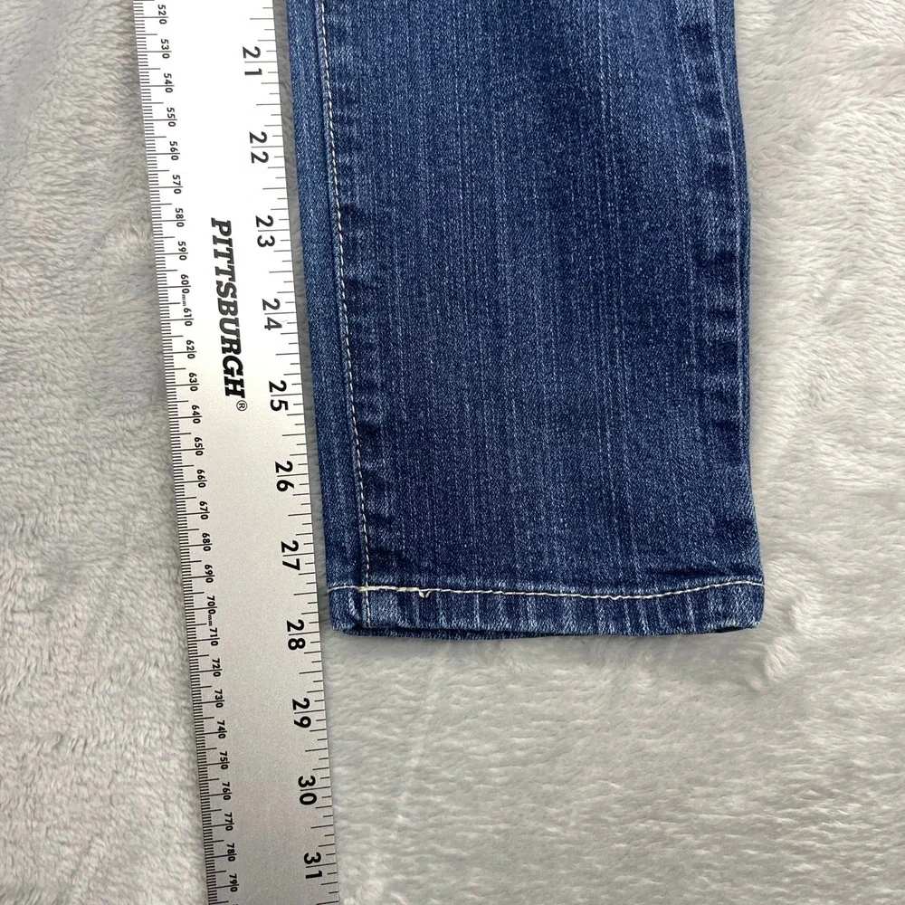 Aeropostale Ashley Ultra Skinny Jeans Womens 1/2‎ Blue Denim Stretch Low Rise